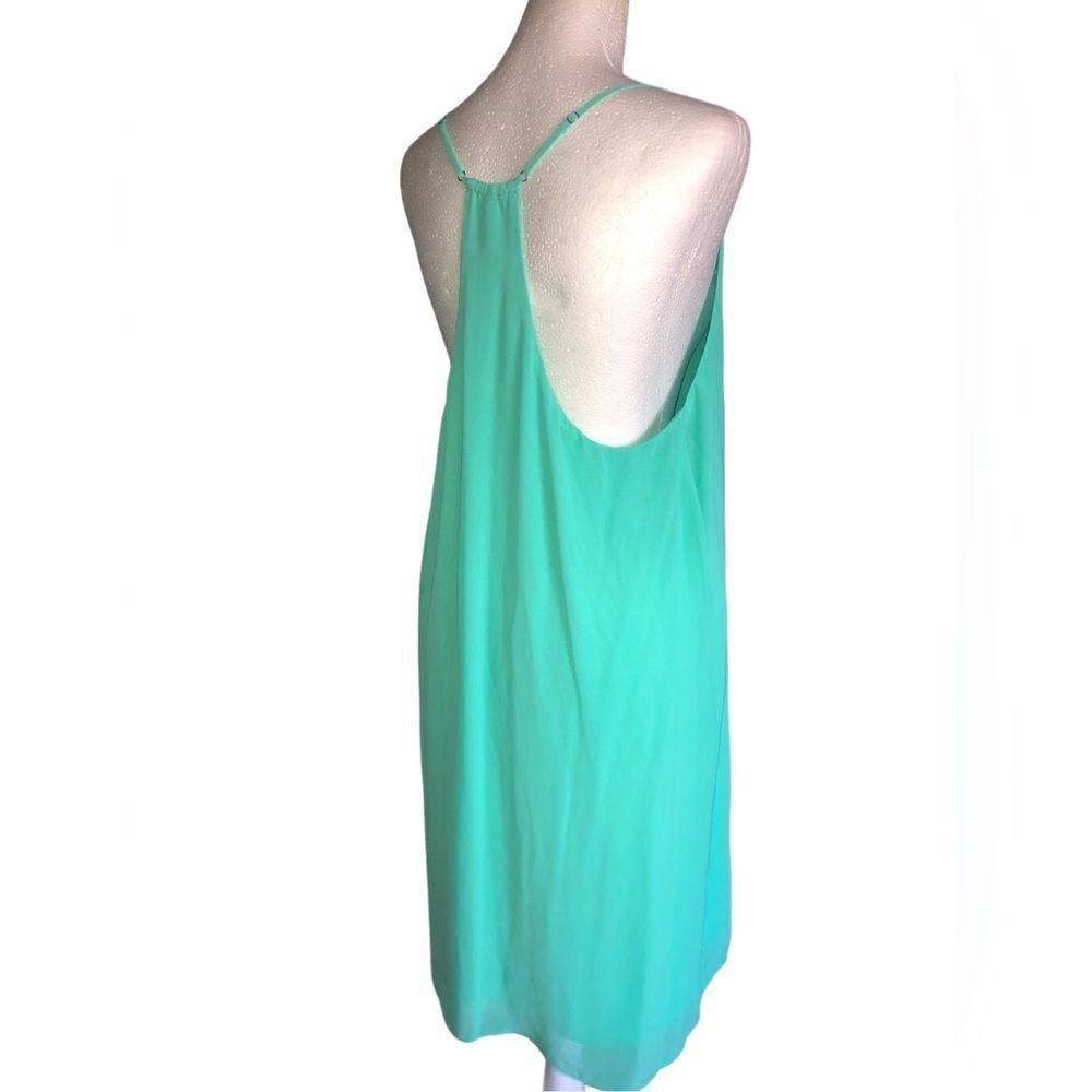 Gianni Bini aqua spaghetti strap dress size med
